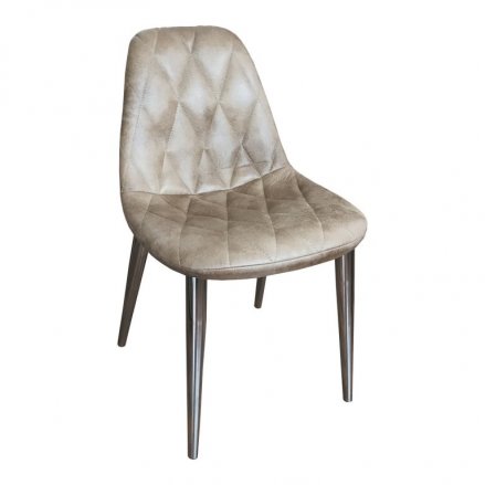 Kısa Örümcek Kapitone Krom Torna